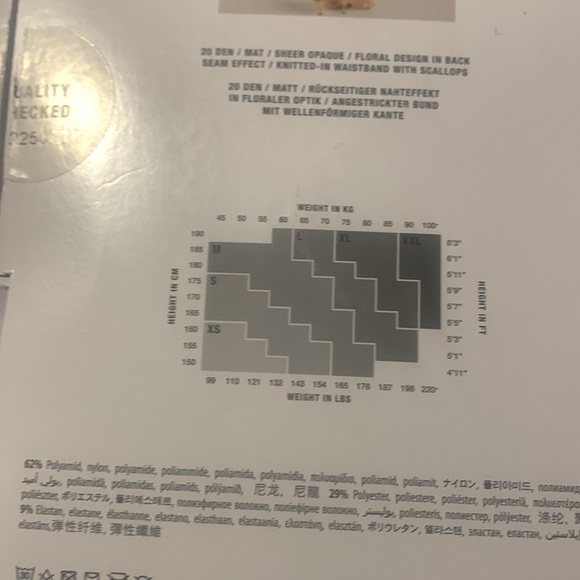 Wolford Floral Tights - Picture 3 of 4